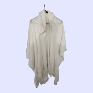 Calvin Klein Ivory Knit Shawl